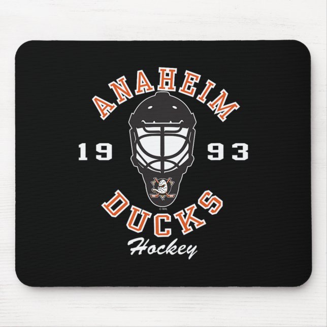 Mousepad Anaheim Ducks Hockey Mask Black Officially License (Frente)