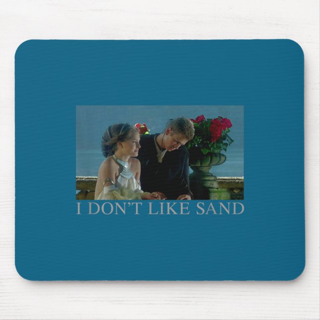 Mousepad Anakin &amp; Padme Movie Ster I Don't Like Sand  (Frente)