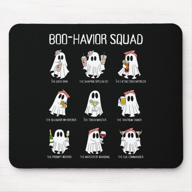 Mousepad Análise de Comportamento de Esquadrão de Boo Compo (Frente)