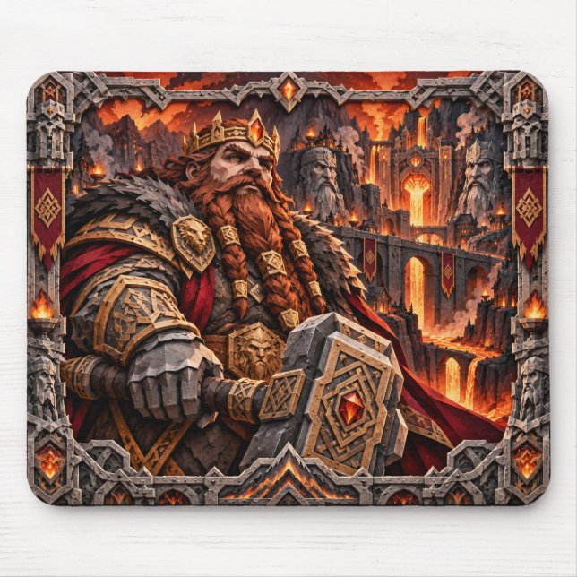 Mousepad Anão, Monstro de Corte de Papel (Frente)