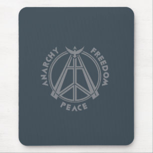 Mousepad Anarquia, Liberdade e Paz: Símbolo da Anarquia Mod