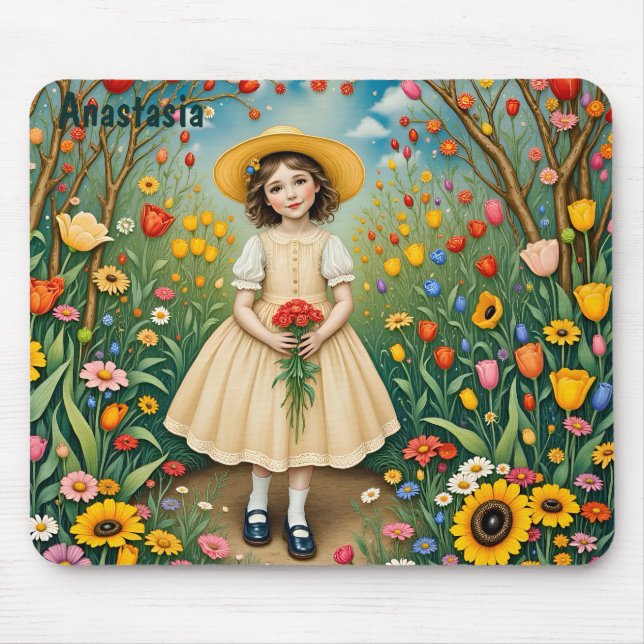 Mousepad ANASTÁSIA ~ Garota Vintage Doce ~ (Frente)