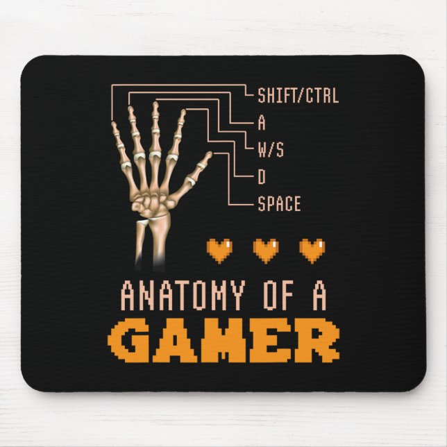 Mousepad Anatomia De Jogadores De Mão De Jogador (Frente)