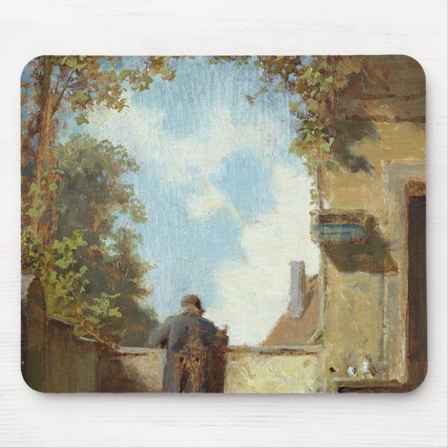 Mousepad Ancião no terraço (Frente)