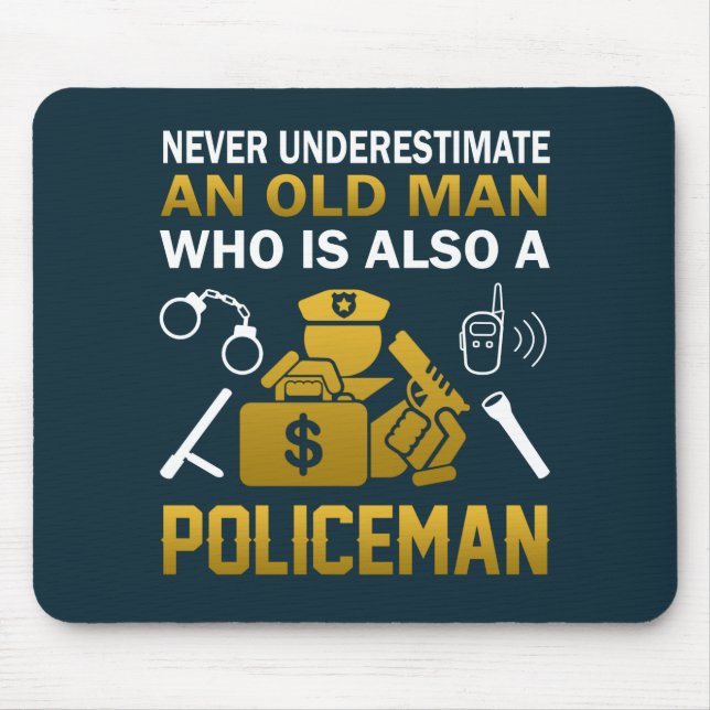 Mousepad Ancião - um polícia (Frente)