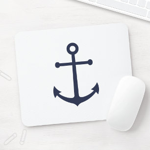 Mousepad Âncora Azul Marinho Náutico