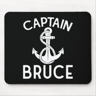 Mousepad Âncora de barco de iate de navio do Capitão Bruce