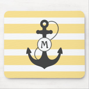 Mousepad Âncora náutica amarela