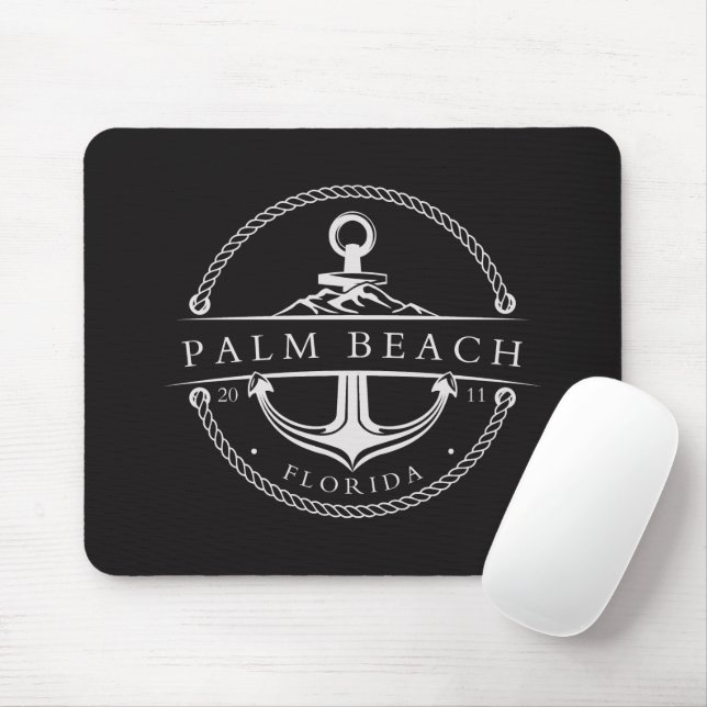 Mousepad Âncora Náutica Palm Beach Flórida 2011 (Com mouse)