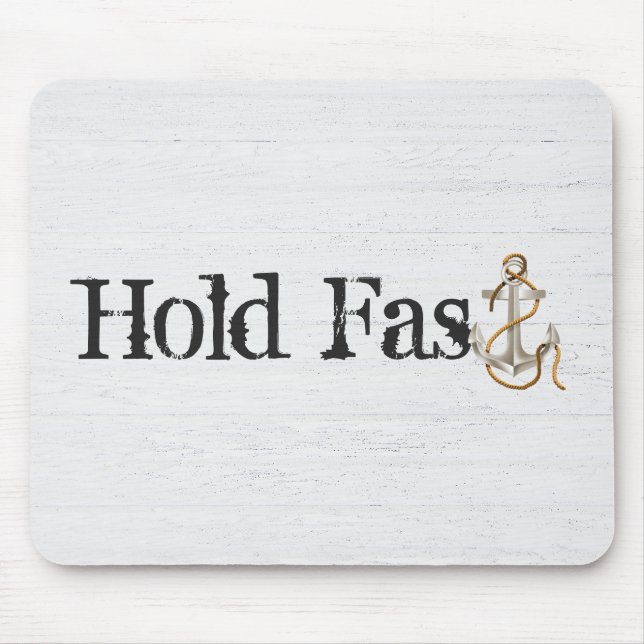 Mousepad Âncora Segura em Madeira (Frente)