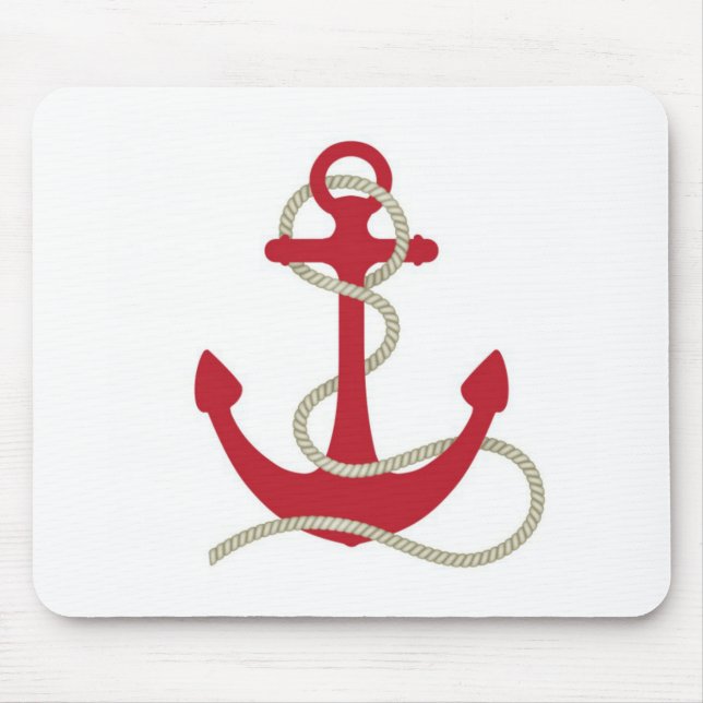Mousepad Âncora vermelha (Frente)