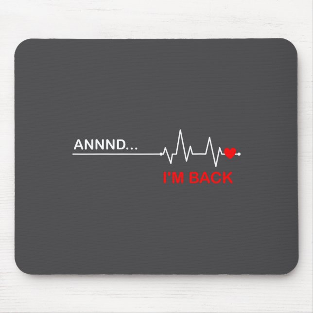 Mousepad And… I'm Back Heart Warriors Heart Disease Awarene (Frente)