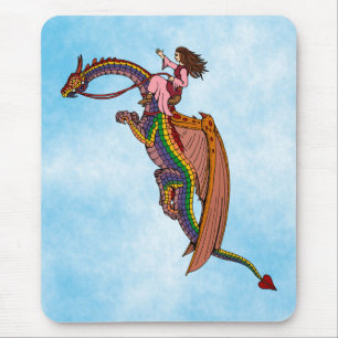 Mousepad Andando pelo Dragão Arco-Íris