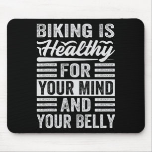 Mousepad Andar de Bicicleta é Saudável para a Mente e o Abd