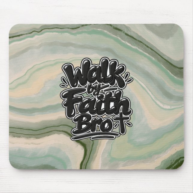 Mousepad Ande pela fé, irmão (Frente)