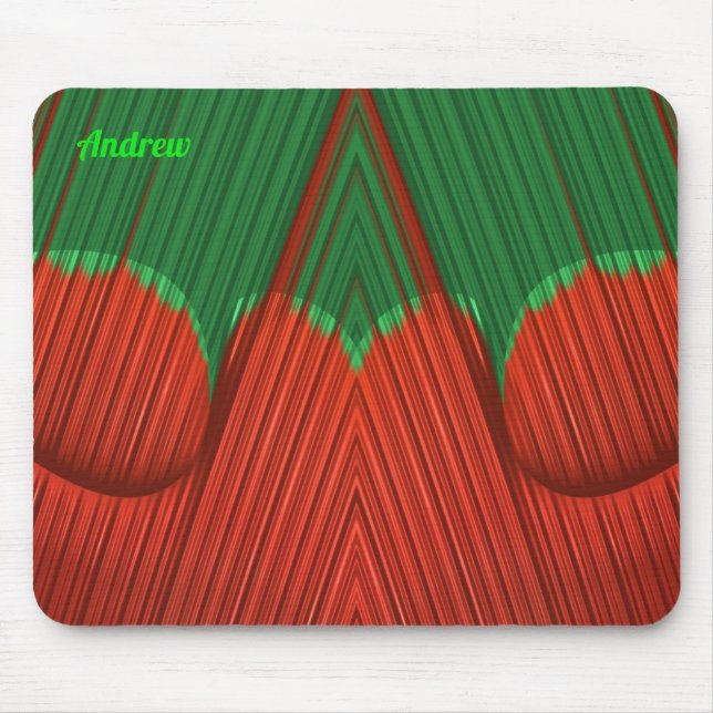 Mousepad ANDREW ~ Personalizado Fractal ~ Natal (Frente)