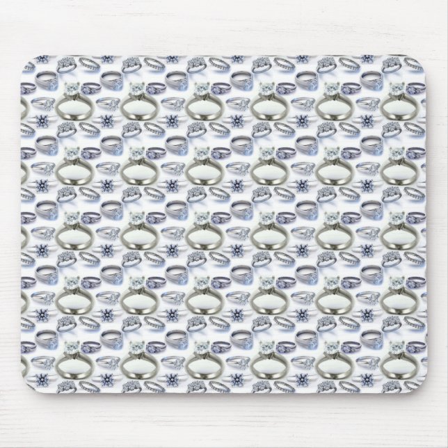 Mousepad Anéis Diamond (Frente)