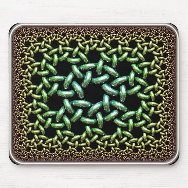 Mousepad Anéis ligados hiperbólicas (Frente)