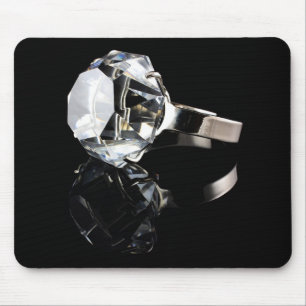 Mousepad Anel de diamante no preto
