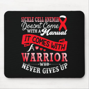Mousepad Anemia falciforme Suporte ao Guerreiro Vermelho R