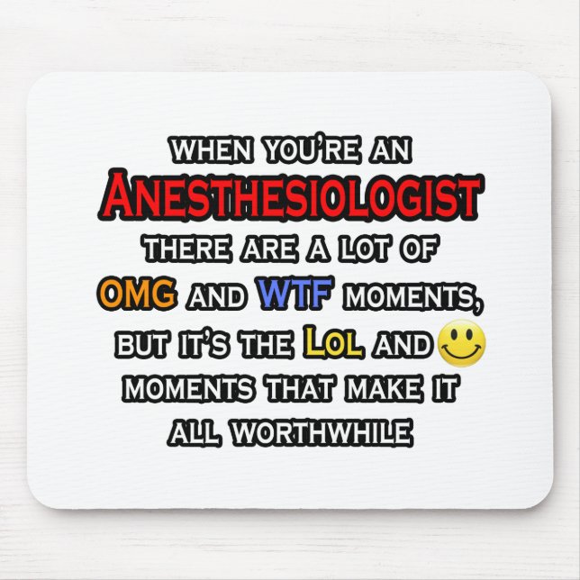 Mousepad Anestesiologista... OMG WTF LOL (Frente)