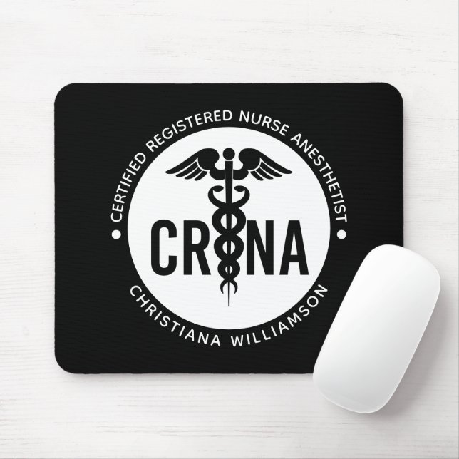 Mousepad Anestesista de Enfermeira Registrada Certificada C (Com mouse)