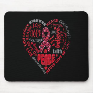 Mousepad Aneurismo Cerebral Sensibilização Palavras Cardíac