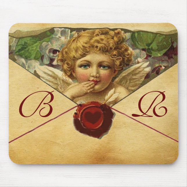 Mousepad ANGEL HEART SELLO DE CERA PERGAMINO Monograma (Frente)