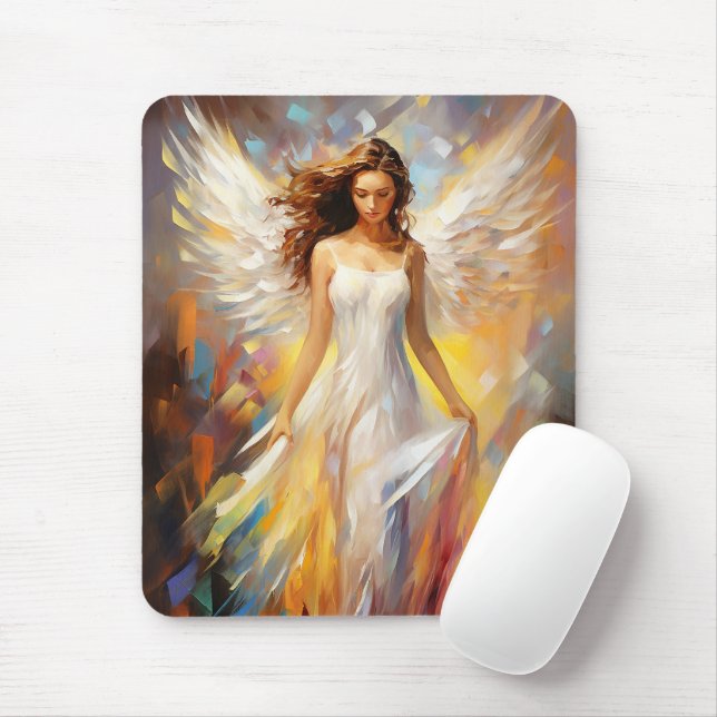 Mousepad Angel Impressionist Art (Com mouse)