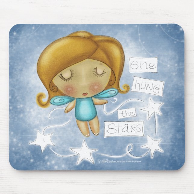 Mousepad Angel Pega as estrelas (Frente)