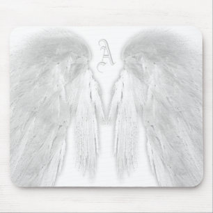 Mousepad ANGEL WINGS Monograma Branco
