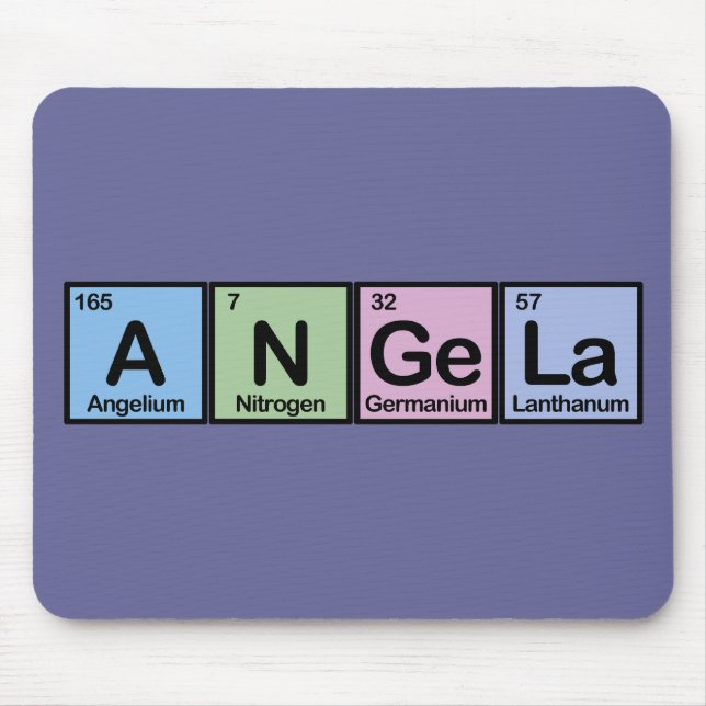 Mousepad Angela fez dos elementos (Frente)