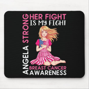 Mousepad Ângela Forte Conhecimento Do Cancer Da Mama Sua Lu