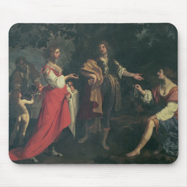 Mousepad Angélica e a amarração, Medoro, 1634 (óleo em (Frente)