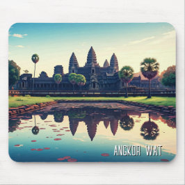 Mousepad Angkor Wat Cambodja no amanhecer
