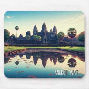 Mousepad Angkor Wat Cambodja no amanhecer