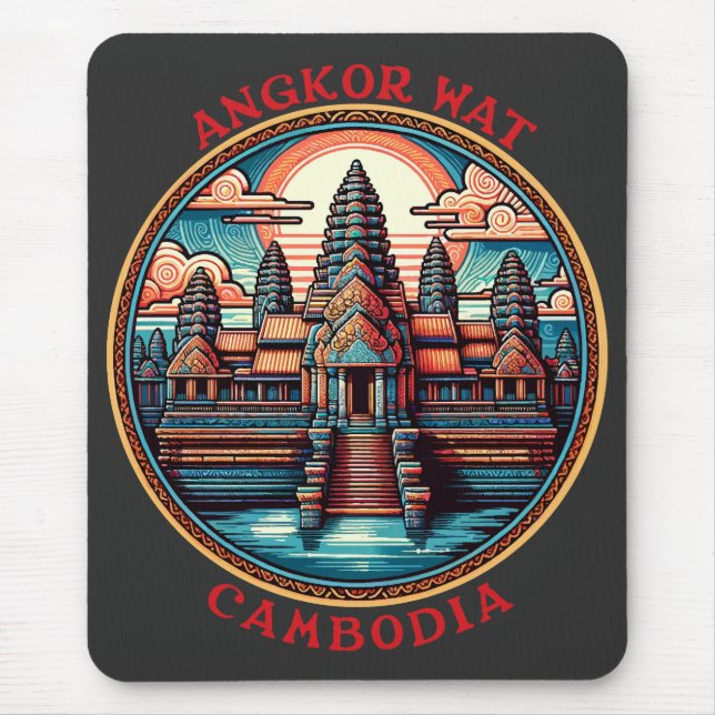 Mousepad Angkor Wat, Camboja (Frente)