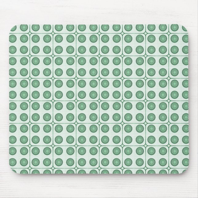 Mousepad Ângulos De Ângulo Retro, Pasta De Mão Verde Escuro (Frente)