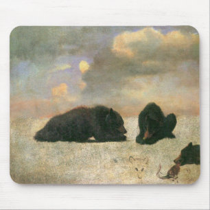Mousepad Animais Antigos, Ursos Pardo por Albert Bierstadt