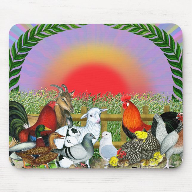 Mousepad Animais de exploração (Frente)
