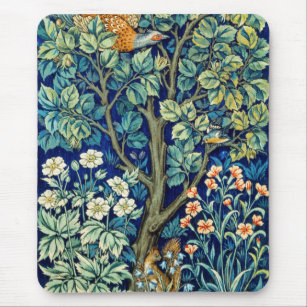 Mousepad Animais e Flores, Floresta, William Morris