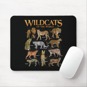 Mousepad Animais Felinos Selvagens do Mundo Educativo An
