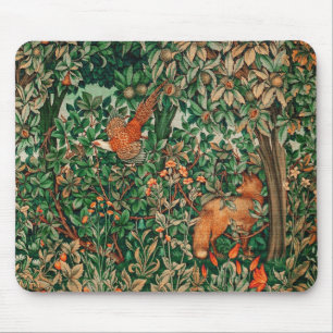 Mousepad ANIMAIS FLORESTAIS Faisão, Raposa Vermelha, Flora