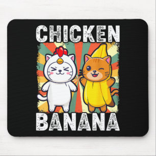 Mousepad Animais Fofos Em Fantasias De Frango E Banana Kawa