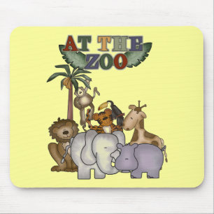 Mousepad Animais no camiseta e nos presentes do jardim zool