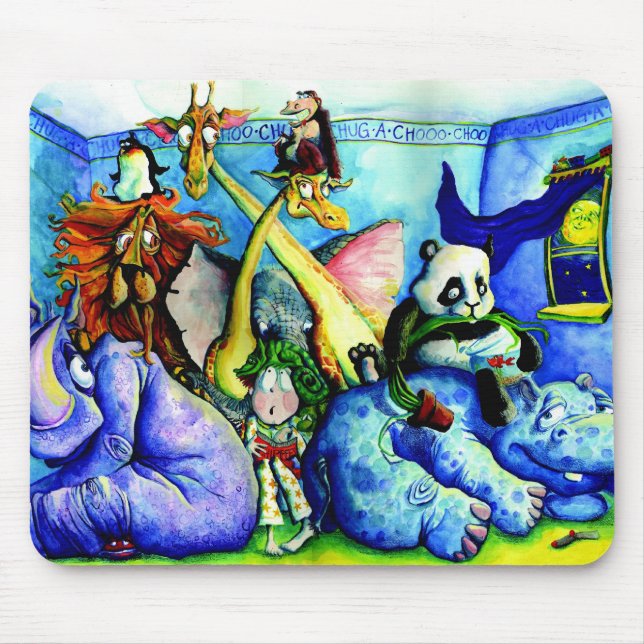 Mousepad animais no quarto (Frente)