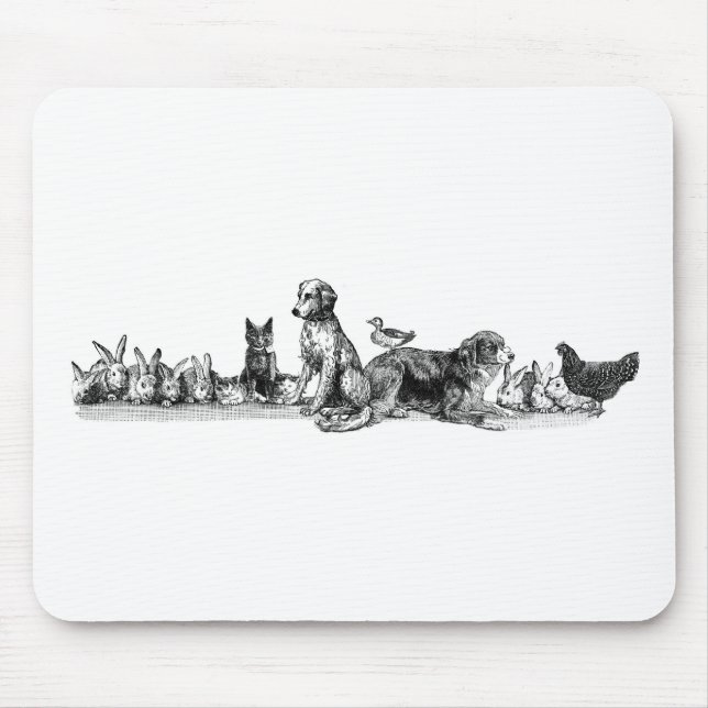 Mousepad Animais salvados (Frente)