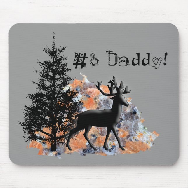 Mousepad Animais selvagens do dia dos pais (Frente)