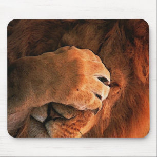 Mousepad Animal tímido da pata do leão