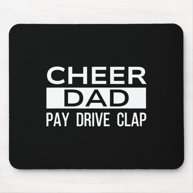 Mousepad Animar Pai Preto Engraçado Pagar Dirigir Aplaudir  (Frente)